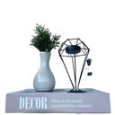 Ver imagem 1 de Decoração sala livro fake + enfeite metal + vaso garrafa