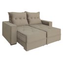 Ver imagem 1 de Sofá Retrátil Reclinável 2 Lugares Viena Evidence Suede Capuccino