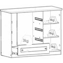 Ver imagem 6 de Comoda 1 Porta 4 Gavetas 126 Cm Americana Branco Henn