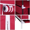 Ver imagem 5 de Guarda Roupa Portatil Grande Armario Sapateira Cabideiro Arara Praia Camping Viagem Prateleiras