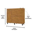 Ver imagem 3 de Cômoda Turmalina - Mizza Decor