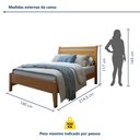 Ver imagem 2 de Cama Queen 160cm Madeira Maciça Ratan Esmeralda