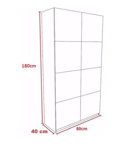 Armário 8 portas guarda volume locker com chave em mdf - 4