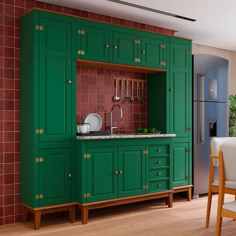 Cozinha Modulada 4 peças - Verde