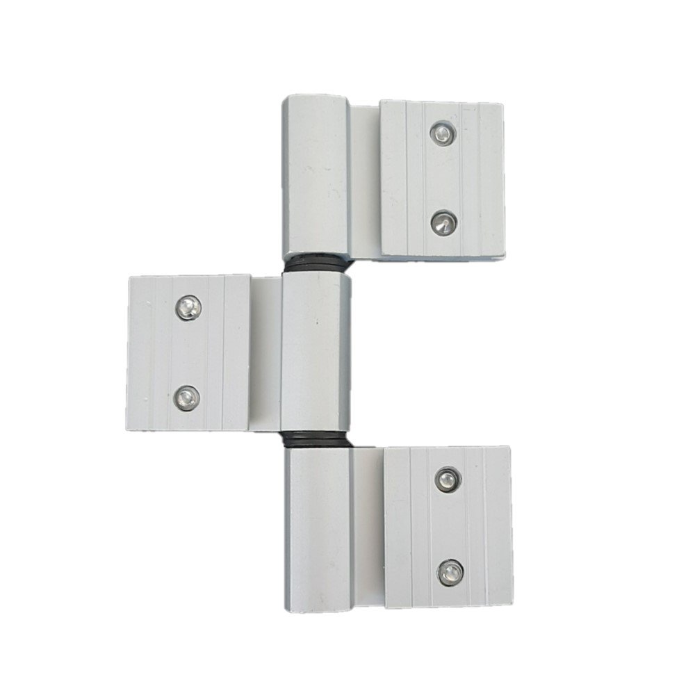 DOBRADICA ENCAIXE 3 ABAS LINHA GOLD DOB-828 PORTA LATERAL FOSCO ALUMIFIX - 3