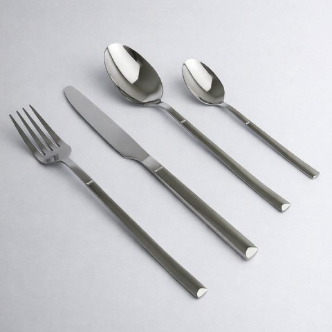 Conjunto de Talheres 4 Peças Essencial em Aço Inox Polido