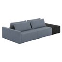 Ver imagem 1 de Sofá Ilha 2 Lugares Living 232cm Modulado para Sala Lary Linho Azul/pu Pto K01 - D'Rossi