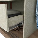 Ver imagem 4 de Guarda-roupa 270cm Casal 2 Portas de Correr 4 Gavetas Palace Henn - Rústico/off white