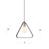 Pendente Ferro Triângulo Vazado Adely Lighting - 2