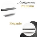 Ver imagem 2 de Puxador Kit 20 Clean Reto 30cm Moderno para Armário Gaveta - Titanio