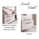 Ver imagem 5 de Puxador Kit 20 Clean Reto 30cm Moderno para Armário Gaveta - Titanio