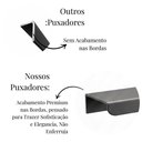 Ver imagem 4 de Puxador Kit 20 Clean Reto 30cm Moderno para Armário Gaveta - Titanio