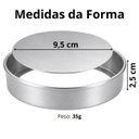 Ver imagem 3 de 5 Formas para Assar Tortas em Alumínio 9,5x2,5cm Base Removível