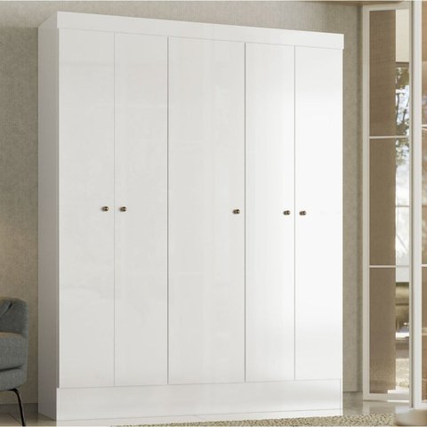 Guarda-Roupa 5P Ártico MDP Branco