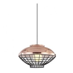 Pendente Ferro Cobre e Arame Adely Lighting - 1 Pendente Ferro Cobre e Arame Adely Lighting - 1
