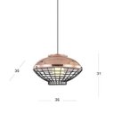 Ver imagem 2 de Pendente Ferro Cobre e Arame Adely Lighting