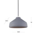 Ver imagem 2 de Pendente Concreto 28,5cm Adely Lighting