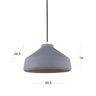 Pendente Concreto 28,5cm Adely Lighting - 2