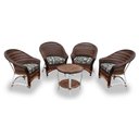 Ver imagem 1 de Conjunto 4 Poltronas 1 Mesa Centro Tecido Corda Náutica