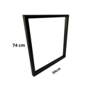 Ver imagem 7 de Par Pé de Mesa Industrial Metalon Preto Forte 74x59cm