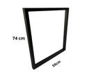 Ver imagem 7 de Par Pé de Mesa Industrial Metalon Preto Forte 74x59cm