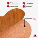 Ver imagem 3 de Mesa de Centro Sala de Estar Canadá com Base Clássica Curva Castanho - Arkell