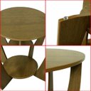 Ver imagem 5 de Mesa de Centro Sala de Estar Canadá com Base Clássica Curva Castanho - Arkell