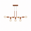 Ver imagem 1 de Pendente Rubis Aluminio Teto e27 7 Luzes Lumini Lab - Rose Gold