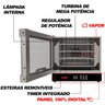 Forno Turbo Industrial Elétrico Saro 70L Painel Digital com 4 Esteiras Inox 220V - 2