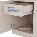 Ver imagem 6 de Mesa de Cabeceira Modular Esquerda 2 Portas 1 Gaveta Hera CabeCasa MadeiraOriginals Off White/Cream