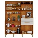 Ver imagem 2 de Armário de Cozinha Monte Rey 7 Portas 2 Gavetas MDF-MDP 160cm Off White