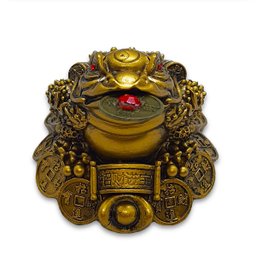 Sapo da Riqueza Feng Shui Chan Chu Sorte Moedas do Poder 4cm - 2
