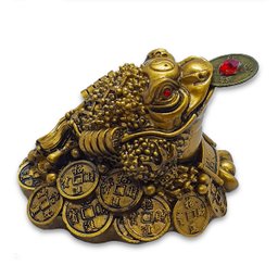 Sapo da Riqueza Feng Shui Chan Chu Sorte Moedas do Poder 4cm - 3