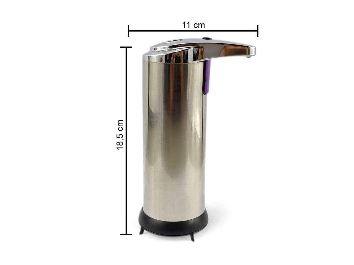 Kit 2 Saboneteira Inox Dispenser De Sabão Liquido Ou Álcool Gel Com Sensor Infravermelho Automática - 2