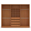 Ver imagem 5 de Guarda Roupa Casal com 6 Portas e 4 Gavetas 240825 Linha Porto Politorno Móveis