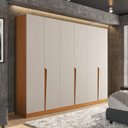 Ver imagem 1 de Guarda Roupa Casal com 6 Portas e 4 Gavetas 240825 Linha Porto Politorno Móveis