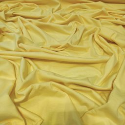 Tecido Malha de Algodão Meia Malha Tubular 100% Algodão 1,00x1,20m:amarelo Claro - 1