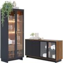 Ver imagem 1 de Buffet Vitoria E Cristaleira Preto Noce Milano Clb Preto Noc
