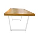 Ver imagem 3 de Mesa Industrial para Área Gourmet Madeira Maciça Lanna com Ferragem 1,30m Branco
