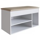 Ver imagem 2 de Sapateira Baú 3 Nichos Branco Sp080 – Completa Móveis