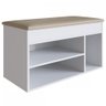 Sapateira Baú 3 Nichos Branco Sp080 – Completa Móveis - 2