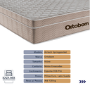 Ver imagem 2 de Cama Box Viúvo Marrom e Colchão Ortobom Airtech Springpocket