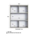 Ver imagem 6 de Nicho Organizador de Banheiro 60cm Multimóveis Crpro-ARM009 Arenas