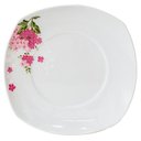 Ver imagem 1 de Prato de Porcelana Sobremesa Flores - Brilho de Diamante 19cm 1 Peça