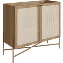 Ver imagem 1 de Balcão Aparador Cantinho do Café Industrial Indy A03 Hanover Dourado - Lyam Decor