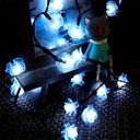 Ver imagem 3 de Pisca Cordão Natal Flores Solar Externo de 5m 20leds Branco