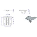 Ver imagem 2 de Kit 2 Suporte Multiuso Teto / Parede Zincado Ref. 21068 Loth