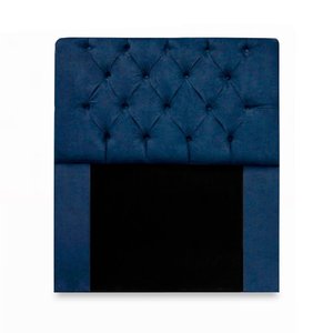 Cabeceira Mirage para Cama Box Solteiro 90cm com Capitonê Suede - Renascer Decor:azul Marinho