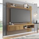 Ver imagem 5 de Painel Selina Ripado 180cm para Tv até 65 com Porta de Correr e Prateleira Mdp Buriti/fendi G11 - Gr