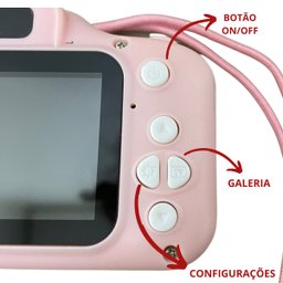 Câmera Fotográfica e Vídeo Digital Infantil Mini Criança Foto Importway Bw169 - 4